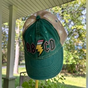 NWOT-Green/Tan Cap with ABCD Design